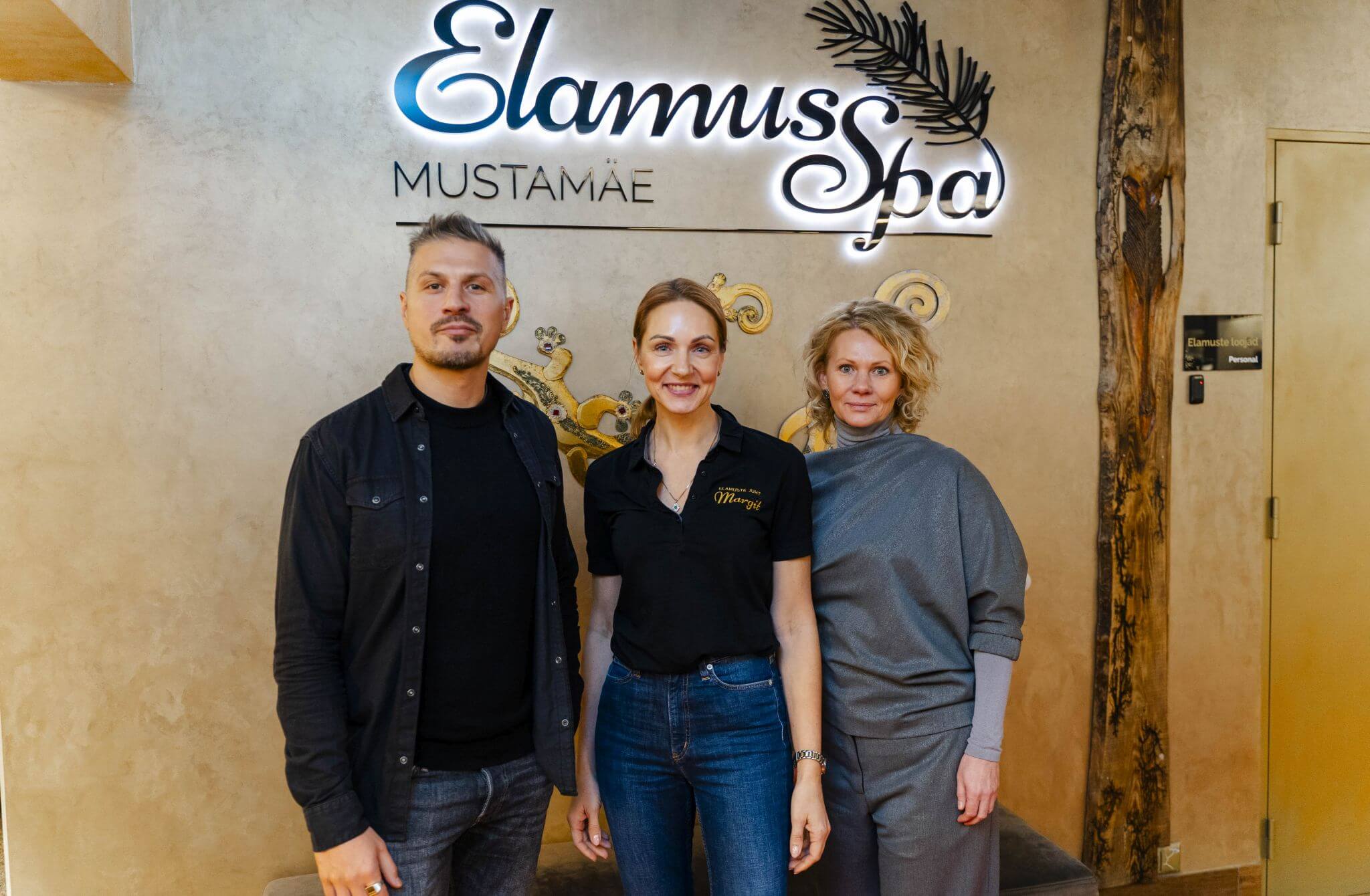 Elamus Spa uue helilogo loojad visiidil (Foto Joosep Ints) 005 - Ikevald Rannap, Margit Kurn, Dali Kask