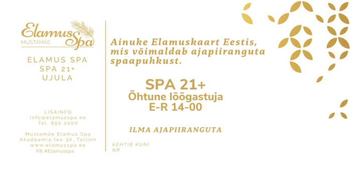 SPA21+ E-R õhtune lõõgastuja