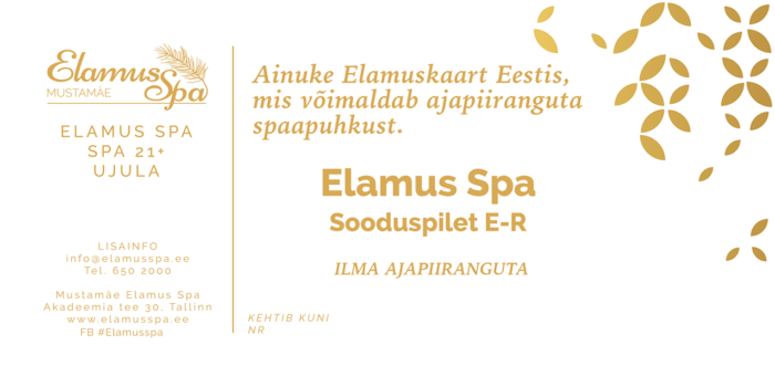 Elamus Spa SOODUSPILET E-R